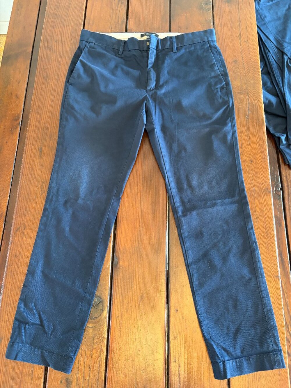 Banana Republic Fulton Chinos Men's 32x30 Navy Cotton Stretch Pants